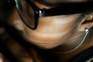 Nerdy chocolate playgirl of mine is a indeed awesome rod sucker