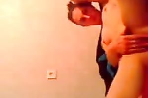 My sexy ginger Married slut prepares to sex rubbing her moist clam