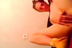 My sexy ginger Married slut prepares to sex rubbing her moist clam