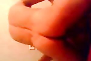 My sexy ginger Married slut prepares to sex rubbing her moist clam