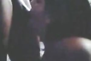 My seductive raven-haired honey sucks my erected prick