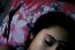 Sizzling hawt and shy Indian legal age teenager babe flashes her love muffins