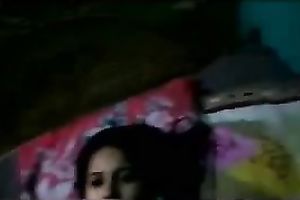 Sizzling hawt and shy Indian legal age teenager babe flashes her love muffins