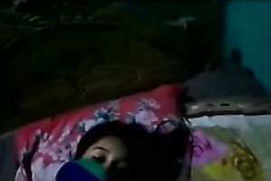 Sizzling hawt and shy Indian legal age teenager babe flashes her love muffins