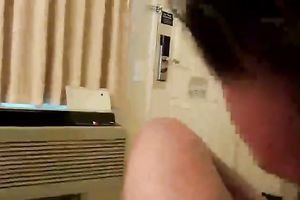 Naughty Asian gal gives me an fantastic oral-service in front of the camera