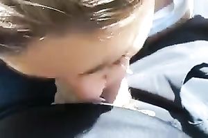 Getting excellent oral sex from my college girlfriend outdoors
