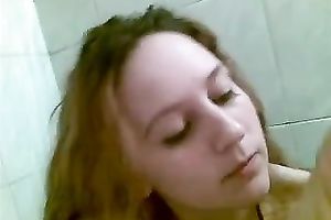 Just a chunky legal age teenager sweetheart on web camera engulfing her toes