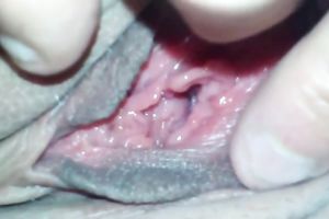 My sexy playful gf lets me rub her bald vagina with my fingers