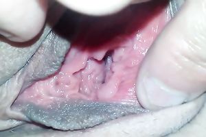 My sexy playful gf lets me rub her bald vagina with my fingers