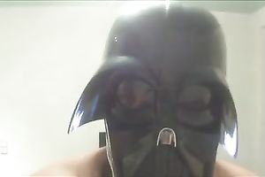 I fuck my floozy housewife wearing ripped stockings and mask