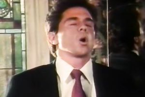 Mesmerizng retro dark brown hottie acquires ner curly wet crack punished