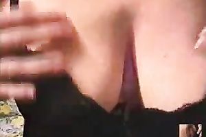 Close up view of my scorching hawt older wife's large saggy rack