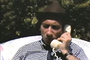 Hot and fascinating classic white whores having orgy on the bed