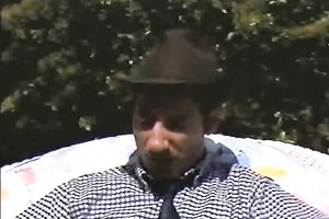 Hot and fascinating classic white whores having orgy on the bed