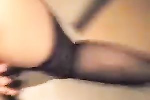 Blindfolded babe give me head whilst I push her a-hole gap with sex toy