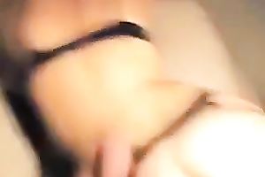 Blindfolded babe give me head whilst I push her a-hole gap with sex toy