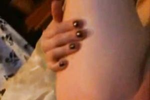 Naughty white non-professional slutty wife licked and fingered on livecam