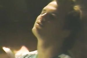 Hot blond honey stuffs chunky weenie in her diminutive throat