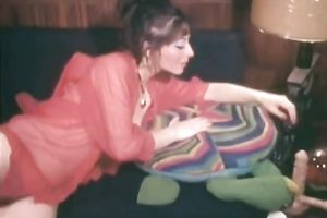 Sizzling black head mamma pokes her slit with large sex toy