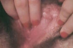 Sizzling black head mamma pokes her slit with large sex toy