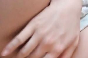 Hot brunette Japanese slutwife on the boat ride playing with her twat