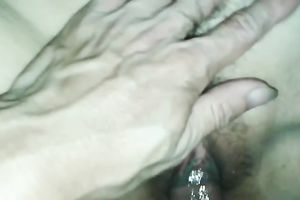 My buddy's Asian chick's bushy cunt needs a proper polishing