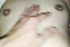 My buddy's Asian chick's bushy cunt needs a proper polishing