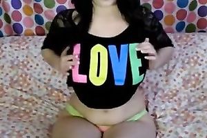 Sweet hilarious and super seductive brunette hair cam playgirl flashed mounds