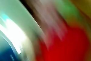 Perfect legal age teenager ass greased up and riding a large vibrator