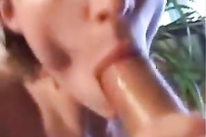 Closeup clip of my beaitiful chick engulfing my corpulent palpitating pecker