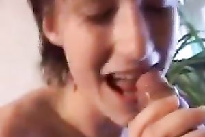 Closeup clip of my beaitiful chick engulfing my corpulent palpitating pecker