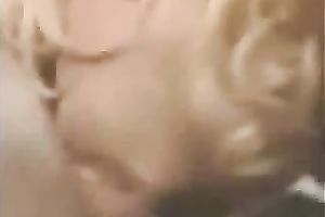 Blonde concupiscent milf wife and her superb deepthroating