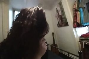 A bit shy dilettante Dutch brunette hair flashes her ravishing suckable melons