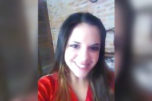 Hot and cute Argentinian juvenile sweetie flashed her taut cooter