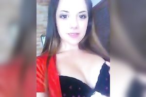 Hot and cute Argentinian juvenile sweetie flashed her taut cooter