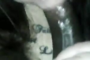 White cheap floozy provided my friend's dark rigid penis with a solid fellatio