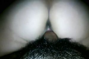 Dope sweetheart with wet bubble a-hole is riding my friend's shaggy cock