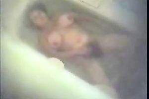 Huge breasted dilettante mother I'd like to fuck takes a hawt baths and masturbates