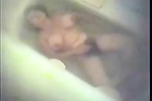 Huge breasted dilettante mother I'd like to fuck takes a hawt baths and masturbates