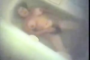 Huge breasted dilettante mother I'd like to fuck takes a hawt baths and masturbates