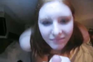 Lascivious red-haired fairy oral stimulation copulates my slender dick in pov