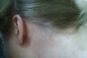 Lusty light haired chick gave my buddy a deepthroat oral job and got nailed