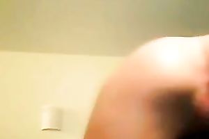 German golden-haired haired livecam nympho with enormous makeup flashed her wet crack