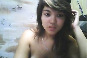 Short haired wild and voracious for big O brunette livecam nympho masturbated
