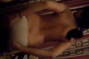 Naughty Indian babe with natural pantoons gives me sexy titjob