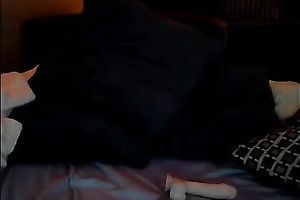 Amazing lengthy legged appetizing livecam brunette hair shows off masturbation