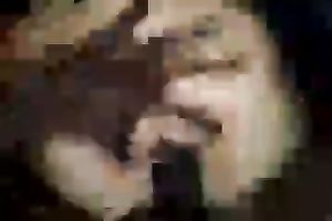 Big dark wang stretches my cunt lips so I groan like filthy bitch