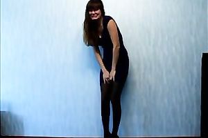 This tall and leggy babe is a bit also shy to show her hot body