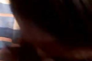 My Asian aged chick giving me oral stimulation on POV sex vid dilettante