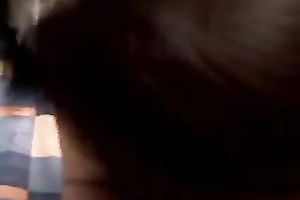 My Asian aged chick giving me oral stimulation on POV sex vid dilettante